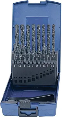 Productafbeelding van PROMAT Spiralboor set, DIN338, type N, 1-10mm, 0,5mm, HSS, 19-delig, in kunststof koffer