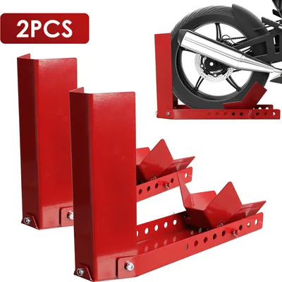 Obrázek produktu pro Jopassy stojan na motorku 2x pomocná nakládací kolejnice kyvné přední kolo motocyklu svorka přepravní stojan kyvné kolo kyvný stojan na motorku kolejnice