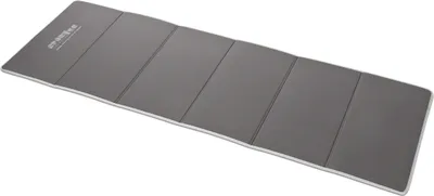 Produktbild von Gymnastikmatte, faltbare Klappmatte, extra weiche Sportmatte, Workoutmatte mit Tragegurt, LxBxH 180x60x0,7 cm, grau