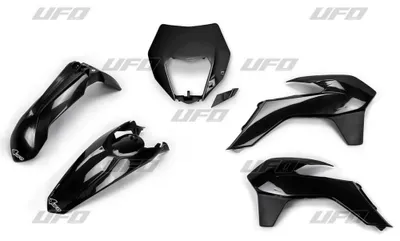 Obrázok produktu pre Ufo Komplet Plastików Ktm Exc/Excf '14-'16 Z Osłoną Lampy Kolor Czarny (Kt524E001)