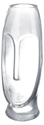 Immagine prodotto di Gilde Gesichtsvase, "Moai", Gesichtsmotiv, Glas, grau, VE 1, H. 25 cm, D. 9 cm 40636 4063387406366