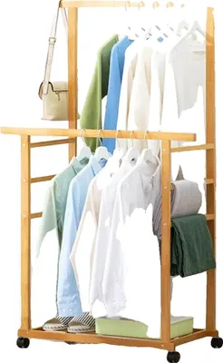 Image de Porte-manteau, charge lourde, avec roulettes, 2