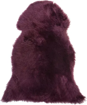 Produktbild von BELIANI Schaffell Violett Natürliches Leder Unregelmäßige Form Elegantes Design 65 x 110 cm