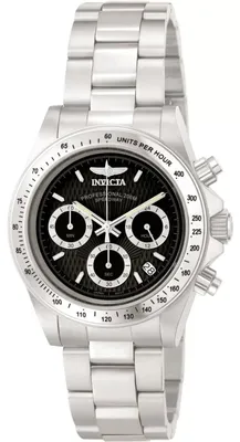 Obrázek produktu pro Invicta Speedway 9223 Pánské Hodinky - Quartz Hnutí - Nerezová Ocel s Černým Ciferníkem - 39 mm