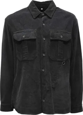 Imagen del producto de 9872AU: Camisa de terciopelo para hombre, marca Paolo Pecora, confeccionada con tejido teñido
