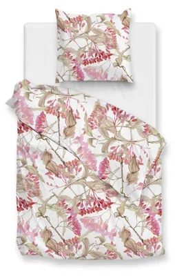 Produktbild von Zohome White Bettbezug Dario - 155x220 cm + 1 Kissenbezug - Hergestellt aus 100% Baumwoll-Satin