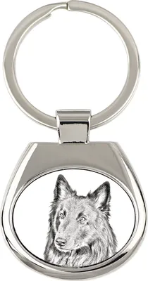 Obrázek produktu pro Belgický ovčák - klíčenka s psem, klíčenka s potiskem, personalizovaná přívěska značky Art-Dog