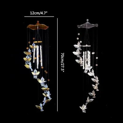 Image de Love Angel Wind Chime Bells Hanging Living Bed Home Waterproof Wind Chimes Decor for Outdoor Yard Garden (Carillons éoliens pour l'extérieur, la cour et le jardin)
