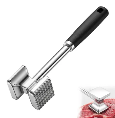 Fleischklopfer Edelstahl 27 cm, 220 g, doppelseitig