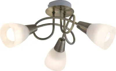 Produktbild von Rabalux 5533 Deckenleuchte 3 Spots Jenna, E14, bronze-silber-weiß, rund, Standard, ø360mm