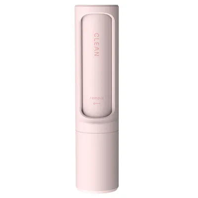 Image de Brosse pour enlever les poils d'animaux Petit rouleau à peluches réutilisable Épilateur autonettoyant - Rose