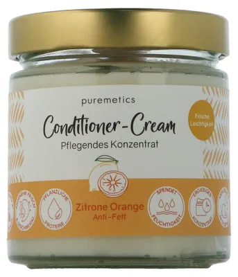Productafbeelding van puremetics Conditioner-Crème Citroen-Oranje - Anti-vet (400 ml)