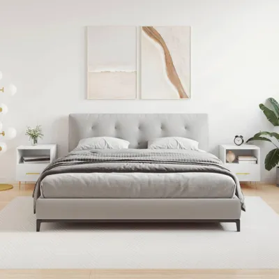 Obrázek produktu pro vidaXL Noční stolky 2 ks. Bílé 40x35x47,5 cm výrobek ze dřeva