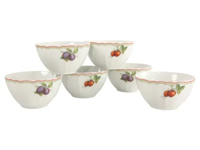Produktbild von CreaTable, 17034, Flora Orchard, Müslischalen 6-tlg , Porzellan
