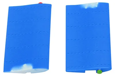 Produktbild von Hubschrauberteile – Seitenflügelsatz aus hochfestem, leichtem Material, einfache Montage, kompatibel mit dem RC-Modell ERA C138 Bell 206, ferngesteuert, blau