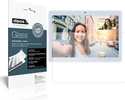Produktbild von 2x Schutzfolie für XGODY TB02 9 Zoll matt - Anti-Shock 9H Folie dipos Glass Kunststoffglas