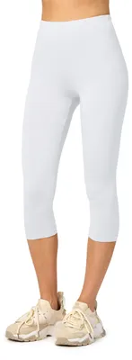 Produktbild von Merry Style Damen Leggings 3/4 aus Viskose MS10-144 (Weiß, L)