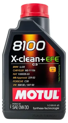 Produktbild von Motul 8100 X-Clean + EFE 0W-30 1 Liter (111676)