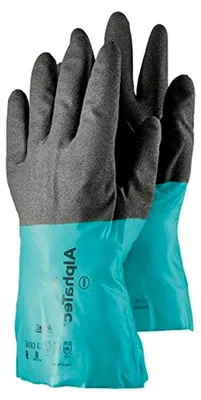 Produktbild von Chemikalienschutzhandschuh AlphaTec 58-270 Größe 11 schwarz/grau