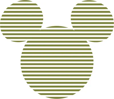 Produktbild von Disney selbstklebende runde Tapete Mickey Mouse Grün und Weiß - 612750 - Ø 125 cm