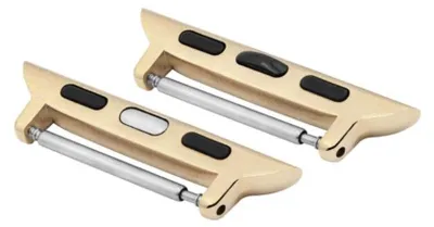 Produktbild von Hirsch Apple Watch Armband mit goldfarbenem Adapter AD1000-1-40 22 mm Breite