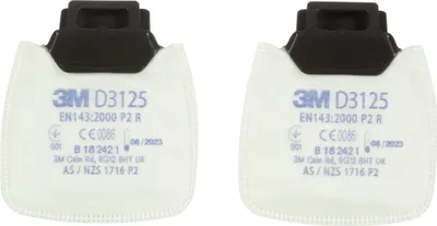 Produktbild von 3M Secure Click D3125 Partikelfilter P2 R - Packung mit 2 Stück