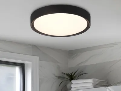 Produktbild von TRIO-Leuchten Deckenleuchte CLARIMO DH 33x9 cm schwarz Deckenlampe