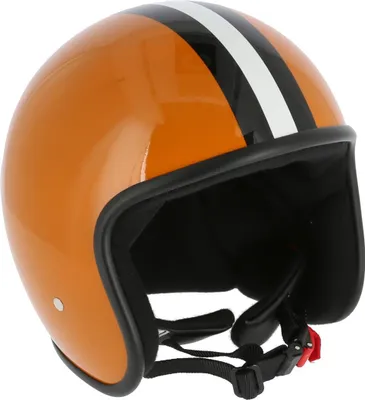 Produktbild von ARC Helm "Modell A-611" Retrolook - Ocker mit Streifen, Größe: M