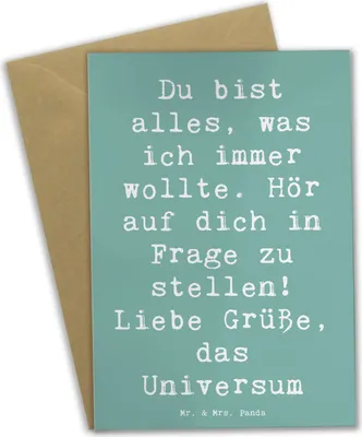 Produktbild von Mr. & Mrs. Panda babykarte Spruch Hoffnung und Selbstliebe - Meeresbrise - Geschenk, Zitat, osterkarte, osterkarten, Vertrauen, Gefühl, weihnachtskarten, Zuspruch