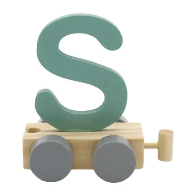 Produktbild von Charl's Toys Treinletter S Groen | Buchstaben