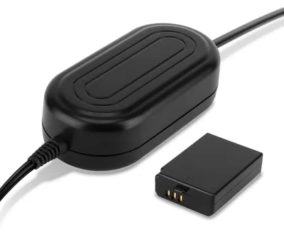 Image de subtel Alimentation + Coupleur DC accumulateur factice appareil photo ACK-E10 compatible avec DC Coupler, Accu Dummy ca. 3m charge timelapse