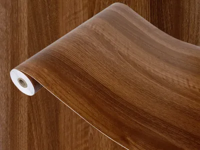 Produktbild von Klebefolie Möbel 45x25 cm - Walnuss Holz - Möbelfolie selbstklebend in Holzoptik - Folie für Möbel zur einfachen Renovierung von Türen, Tischen und Regalen - Klebefolie dekorativ und abwaschbar