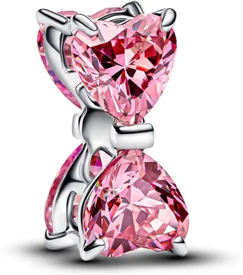 Produktbild von Pandora Rosafarbene Schleife Charm 794253C01 Charm Anhänger