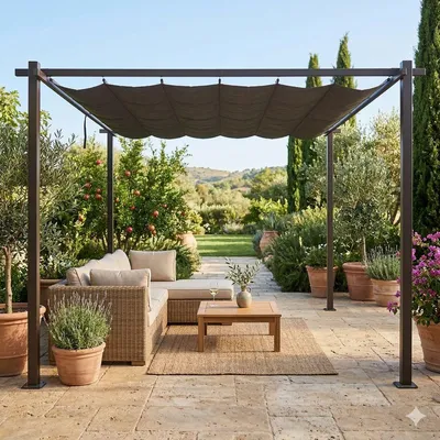 Produktbild von Gartenpavillon LUXOR LIGHT  Dach anthrazit