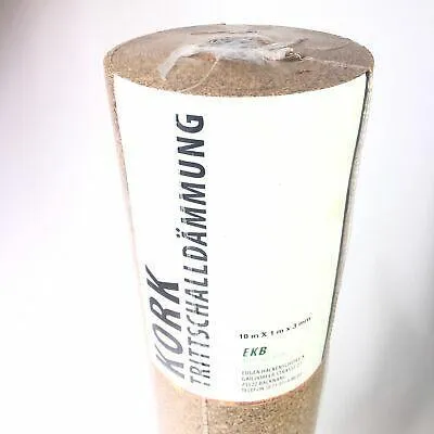 Produktbild von Kork Trittschalldämmung 10 x 1m 3mm stark unter Parkett oder Laminat
