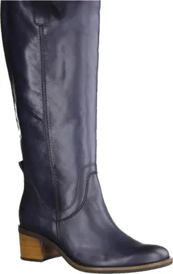 Immagine prodotto di Gabor 7188926 stivali da donna, stivali a gambo lungo, stivali da equitazione, pelle, nero - scarpe da donna stivali di moda, blu, pelle (vitello nevada), altezza tacco: 50 mm
