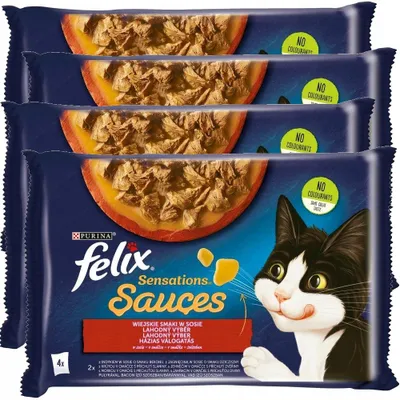 Produktbild von Felix Sensations Indyk w Galaretce dla Kota 4 x 85 g