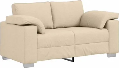 Produktbild von vidaXL Zweisitzer-Sofa Creme 160 cm Stoff