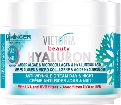Produktbild von Victoria Beauty - Hyaluron Gesichts creme 50 ml mit Bernsteinalge und Mikrokollagen 40 - 55 Jahre