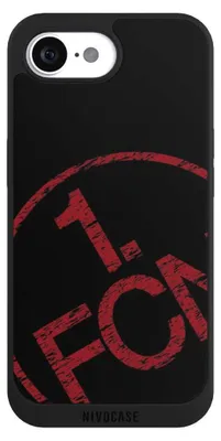 Produktbild von NIVOCASE Handyhülle für Apple iPhone 17e  Hülle NIVOpure Case Schwarz 1. FCN Fanartikel Textur