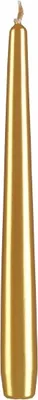 Produktbild von Spitzkerzen, Konische Kerzen Gold 240 x 23 mm, 12 Stück