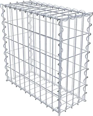 Image de Gabion 50 cm x 50 cm x 20 cm (L x H x P), maille 5 cm x 10 cm, spirale