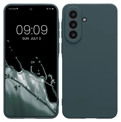 Produktbild von kwmobile Handyhülle für Samsung Galaxy A57 5G Hülle - weiches Handy Silikon Case - Schutzhülle Cover - Dunkler Schiefer