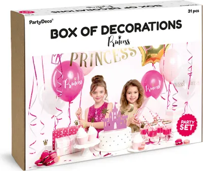 Immagine prodotto di Set per feste Princess 31 pezzi per festa a tema principessa rosa