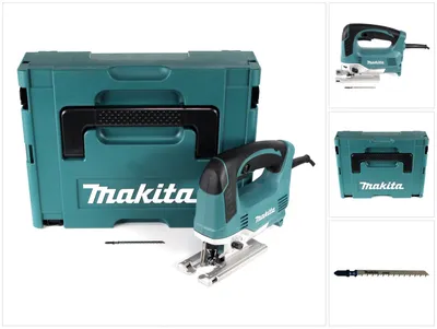 Zdjęcie produktu dla Makita JV0600J, Czarny, Niebieski, 45°, 9 cm, 1 cm, Prąd przemienny, 650 W