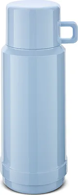 Produktbild von ROTPUNKT Isolierflasche JESPER I  1,00 ltr. - Glaseinsatz I geschmacksneutral -hochwertig,  Thermoflasche mit Griffbecher baby smurf