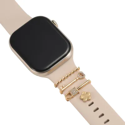 Produktbild von CoolGadget Smartwatch Uhren Armband Charms für Apple Watch und Galaxy Watch Schmuck Ringe Deko Loops Motiv Clips Universal Butterfly