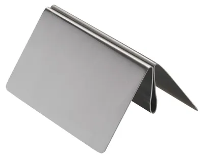 Produktbild von Menükartenhalter, 100mm Breite, Edelstahl, Kartenhalter, Metall, Preisschildhalter