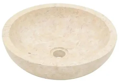 Produktbild von Rundes Waschbecken - Aufsatzwaschbecken Bad - Freistehend 40 x 12 cm - Keramik - Für Waschtischplatte - Armeegrün