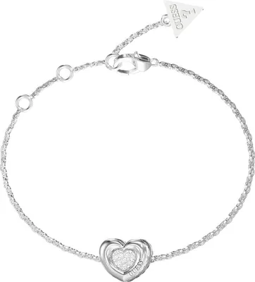 Image de Bracelets avec pendentifs fixes Guess argent Collection L.O.V.E. - femme